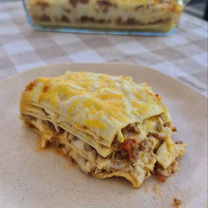 Vegetarian Lasagna with Soya Meat