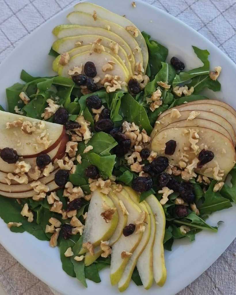 Apple, Pear and Camembert Salad