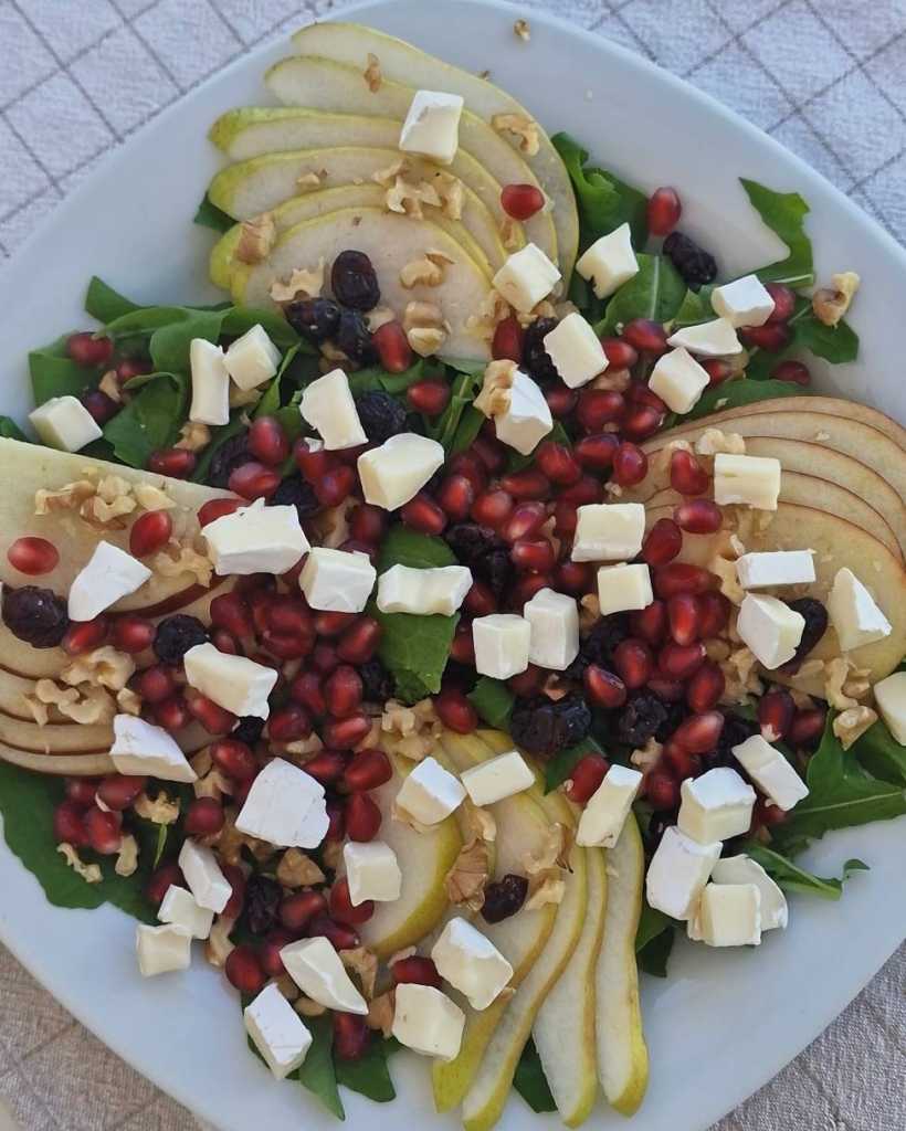 Apple, Pear and Camembert Salad