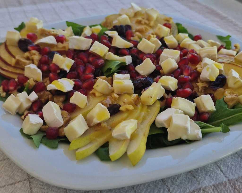 Apple, Pear and Camembert Salad