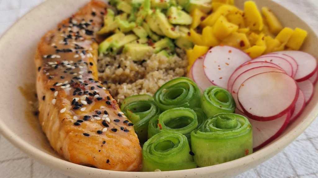 Salmon Quinoa Bowl with Avocado