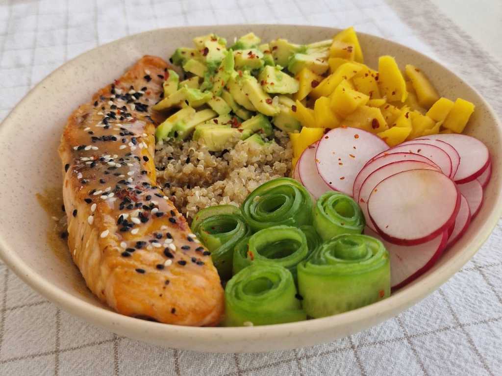 Salmon Quinoa Bowl with Avocado