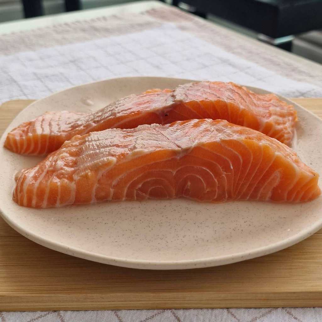 raw salmon