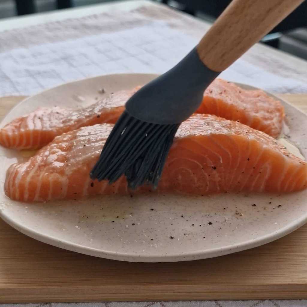 raw salmon