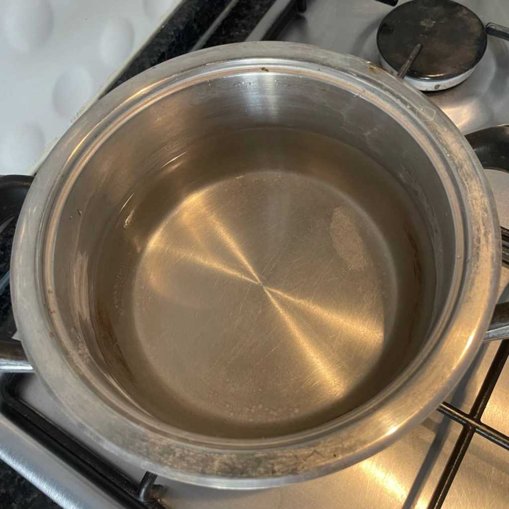 water in pot