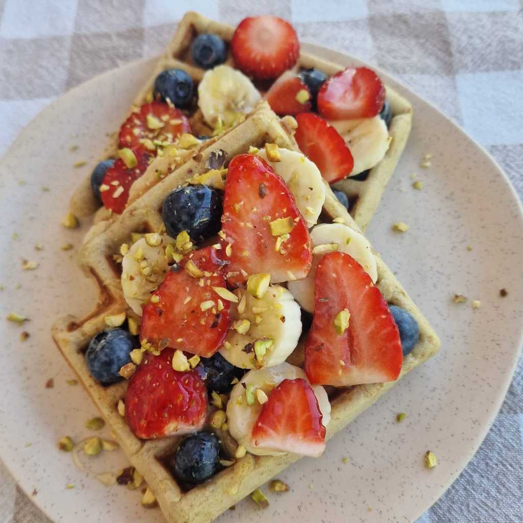 Healthy Oat flour Waffles recipe