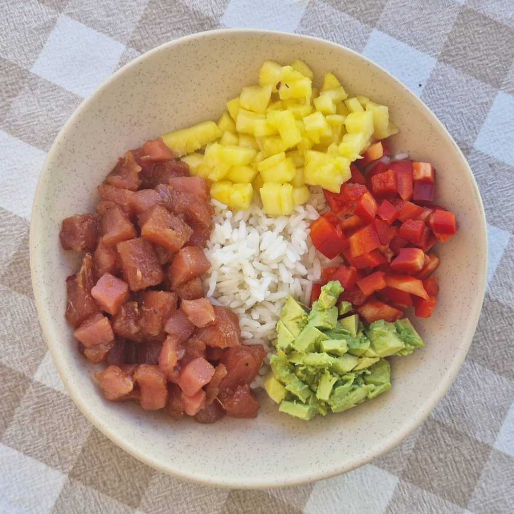 tuna sushi poke bowl