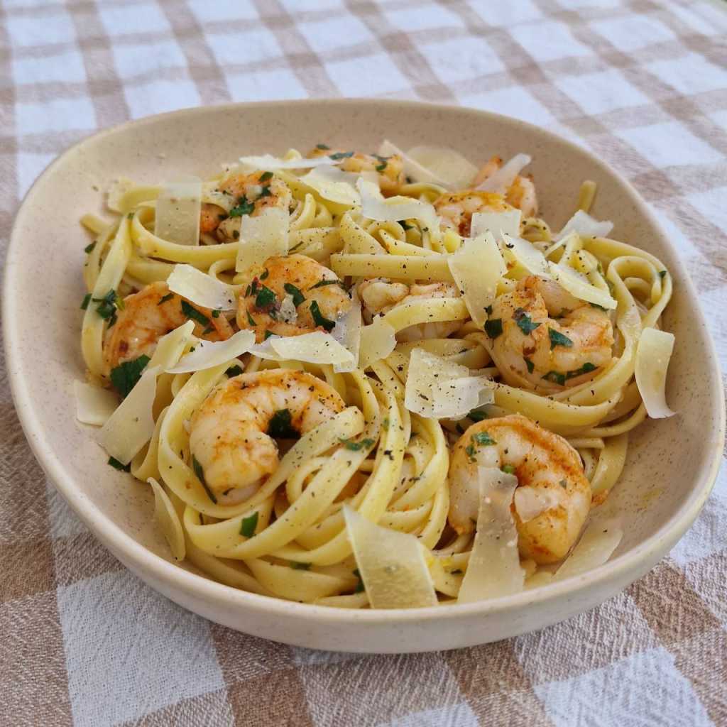 Lemon Garlic Shrimp Pasta recipe