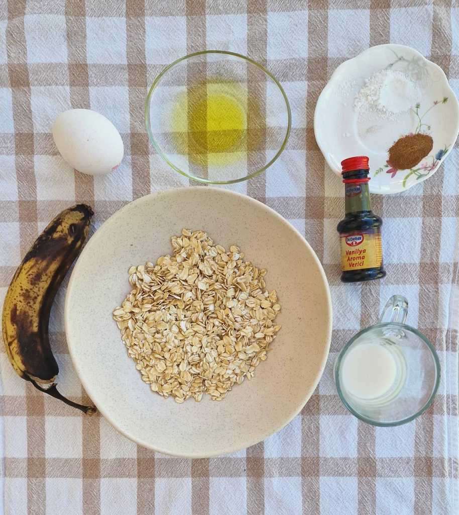 healthy oat banana waffles recipe ingredients