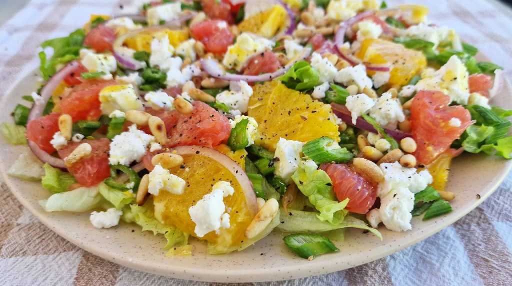 Simple Citrus Salad with Honey Orange Dressing