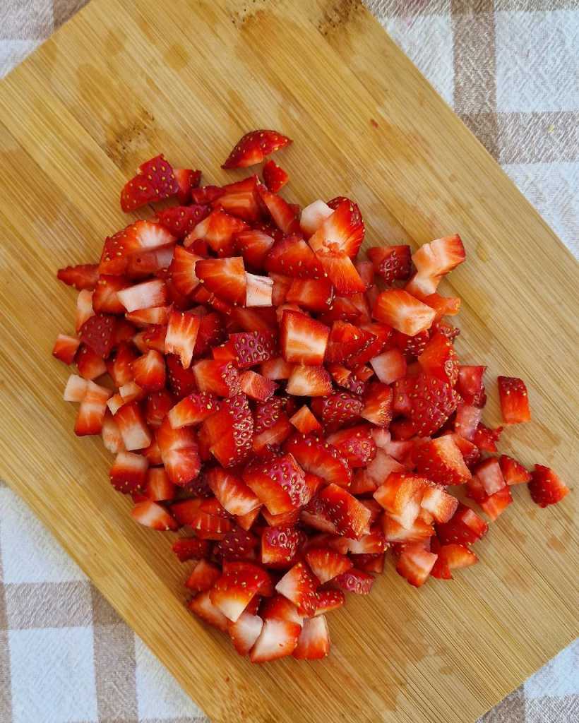 cut strawberry