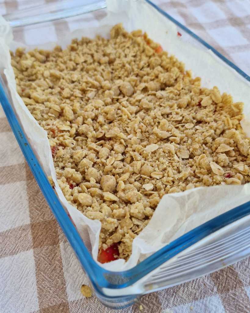 Healthy Vegan Strawberry Crumble recipe