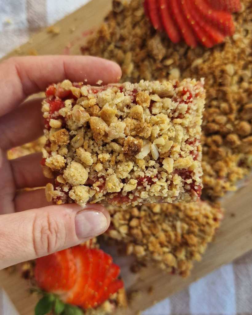 Healthy Vegan Strawberry Crumble recipe