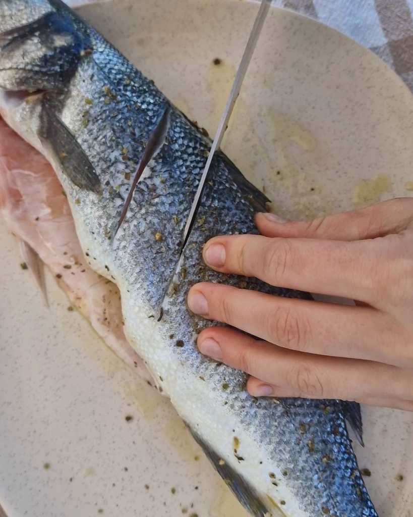 whole baked sea bass recipe