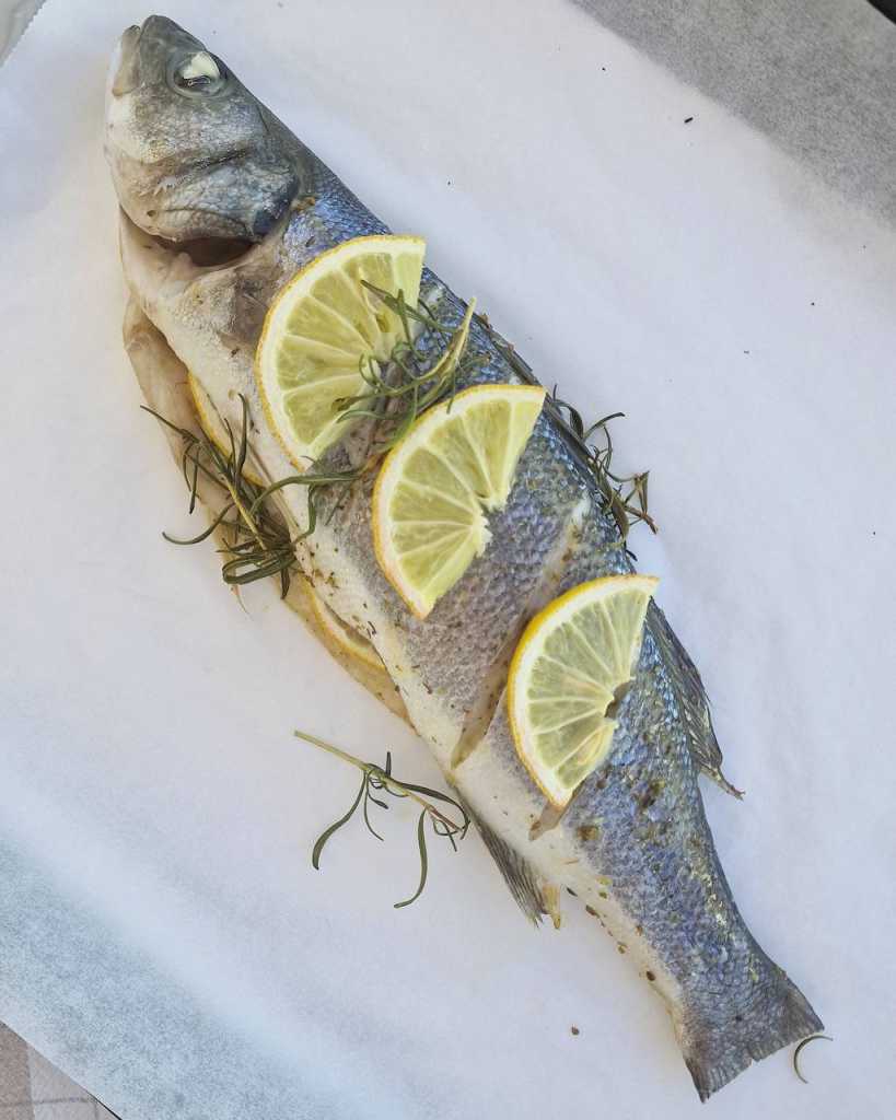 whole baked sea bass recipe