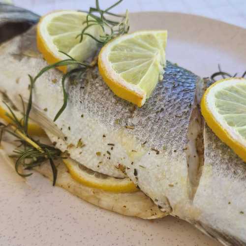 whole baked sea bass recipe