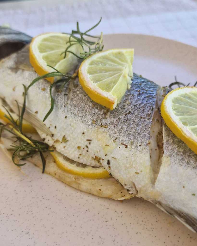 whole baked sea bass recipe