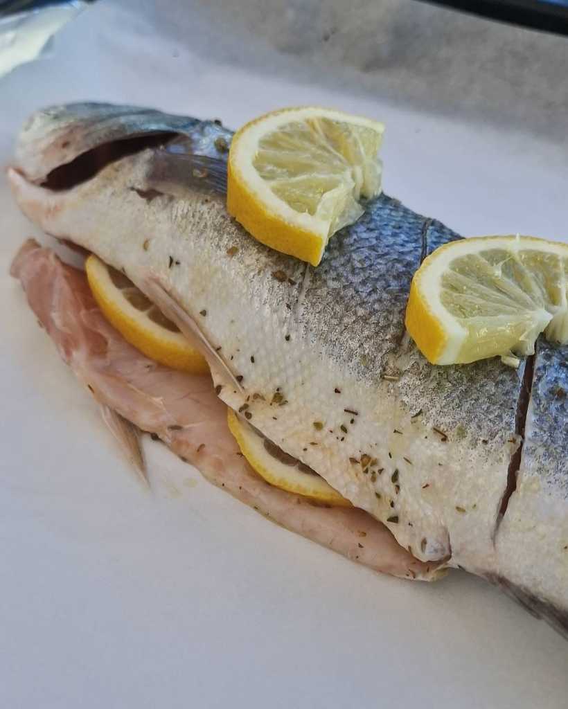 whole baked sea bass recipe