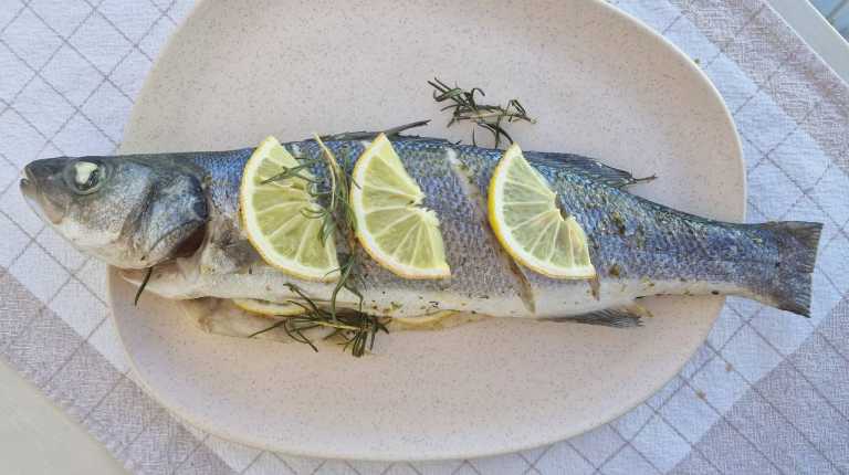 whole baked sea bass recipe