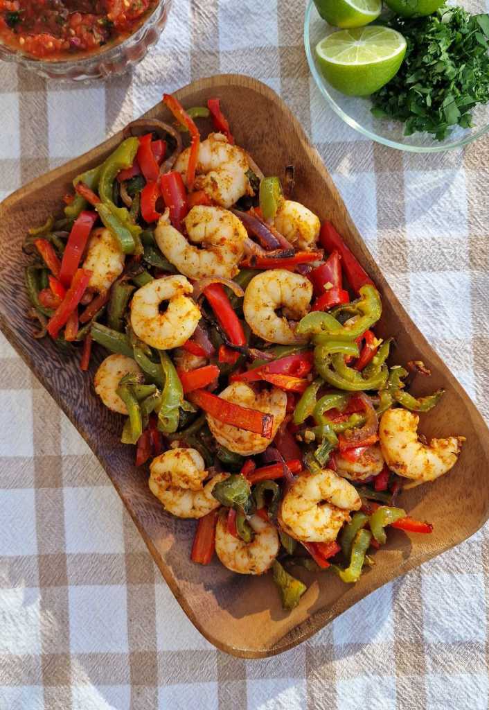 Sheet Pan Shrimp Fajitas recipe 