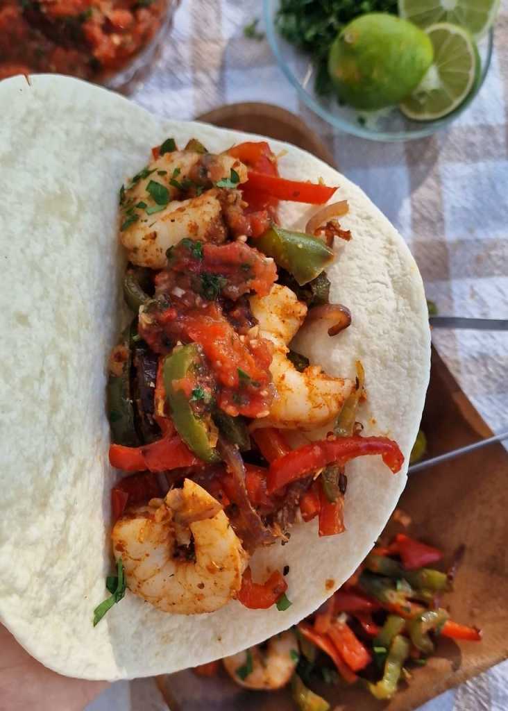 Sheet Pan Shrimp Fajitas recipe 