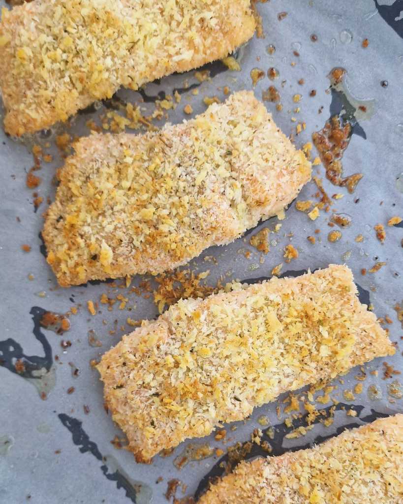 Baked Coconut Crusted Salmon recipe