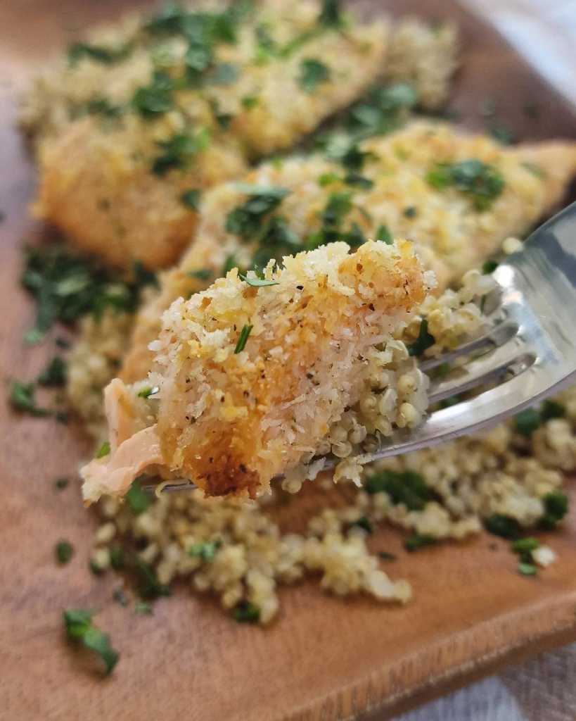 Baked Coconut Crusted Salmon recipe