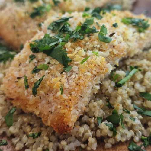 Baked Coconut Crusted Salmon recipe