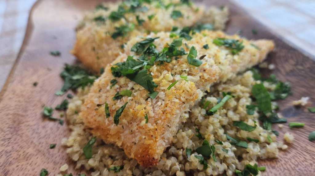 Baked Coconut Crusted Salmon recipe