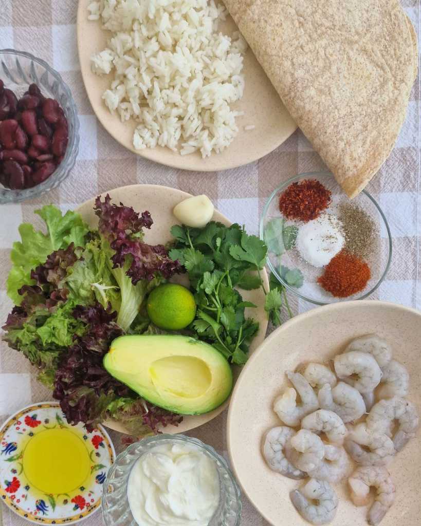 Healthy Shrimp Burrito - Ana.Recipes