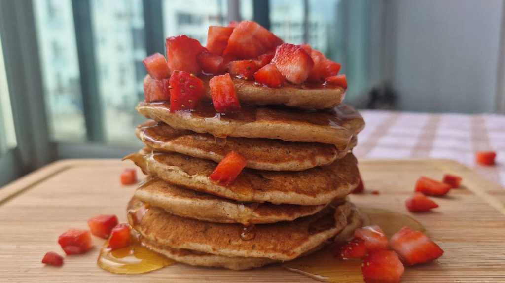 Healthy Vegan Banana Pancakes recipe