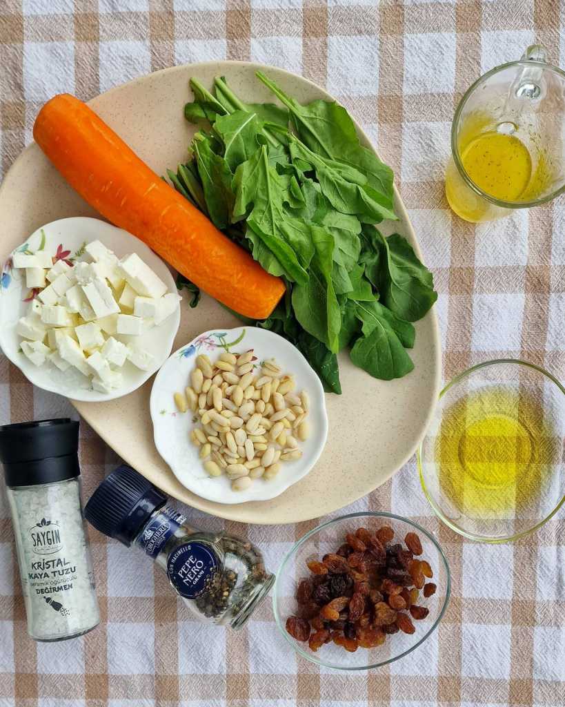 roasted carrots salad recipe ingredients