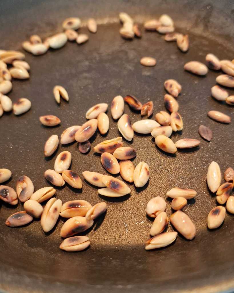 roasted pine nuts for roasted carrots salad recipe