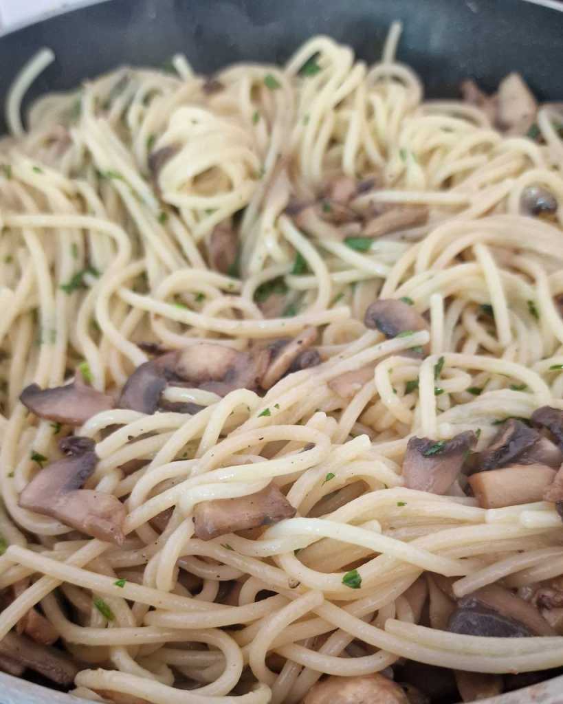 Mushroom Breadcrumbs Pasta with Truffle oil recipe