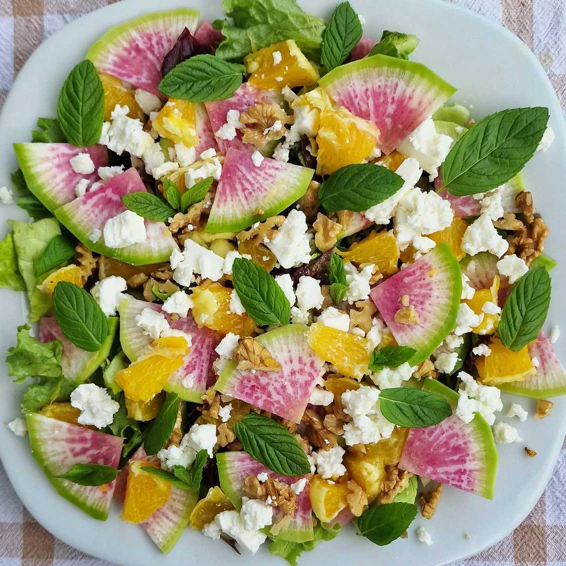 Watermelon Radish Salad