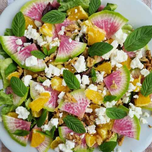 watermelon radish salad recipe