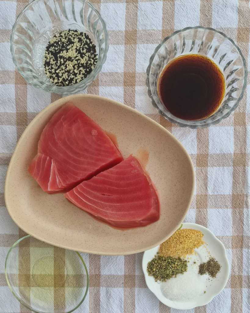 seared ahi-tuna steak recipe ingredients