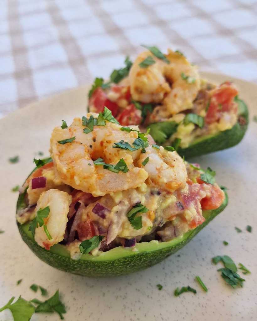 shrimp stuffed avocado