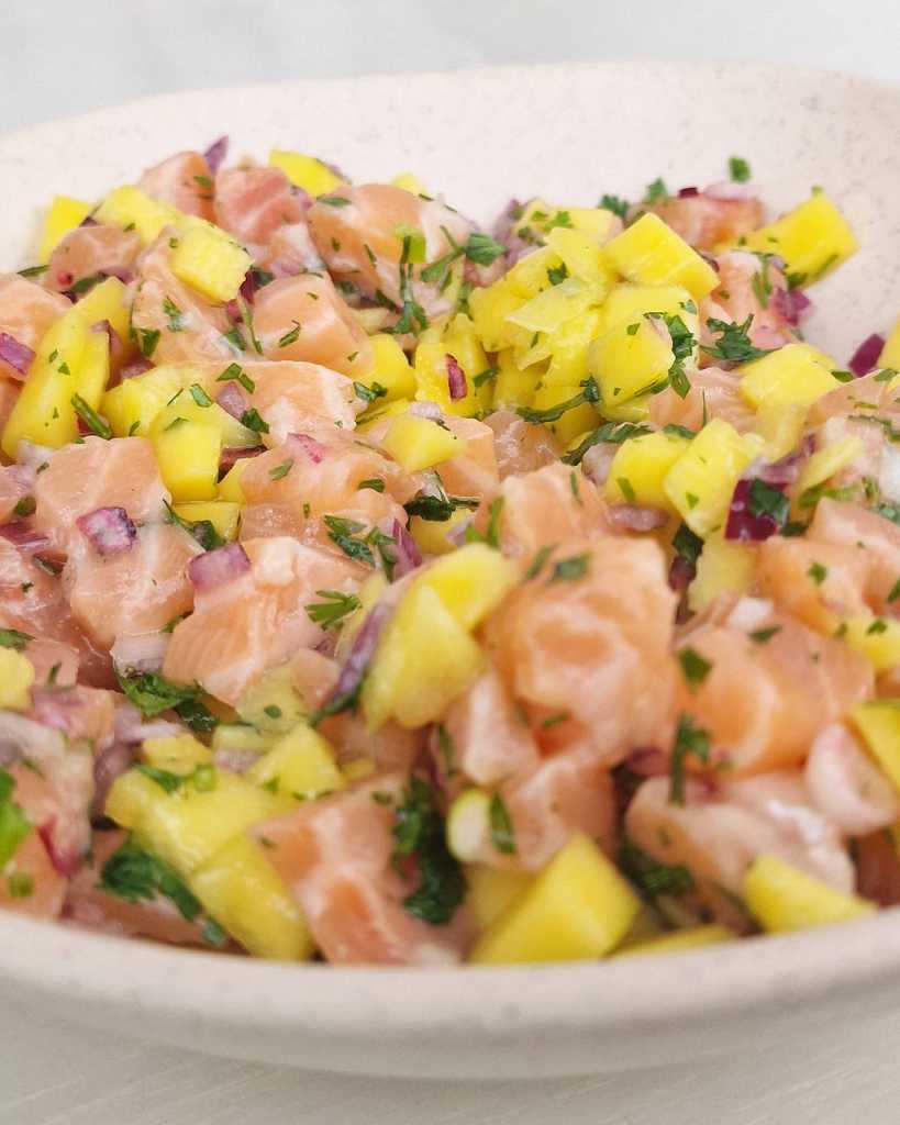 Salmon Mango Ceviche