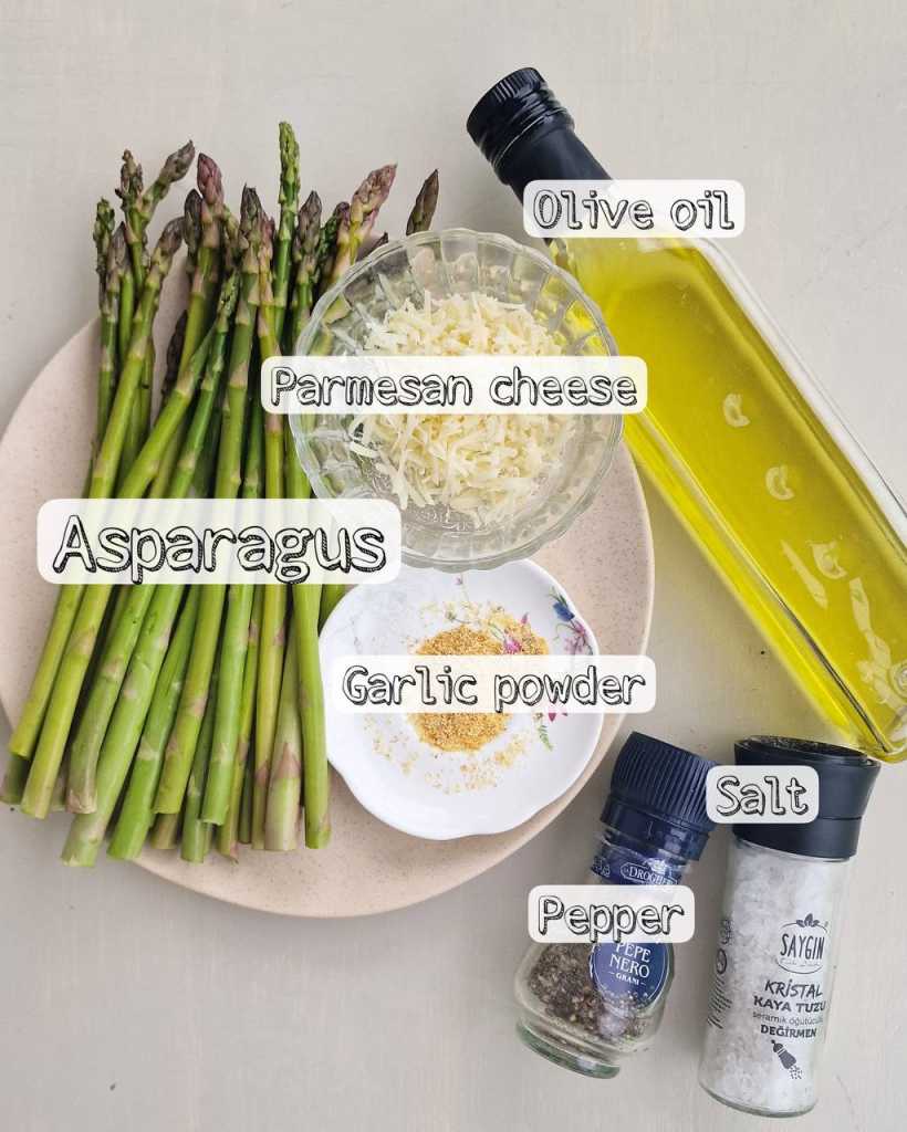 Parmesan Baked Asparagus ingredients