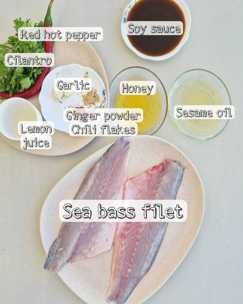 Sea Bass in Asian Marinade ingredients