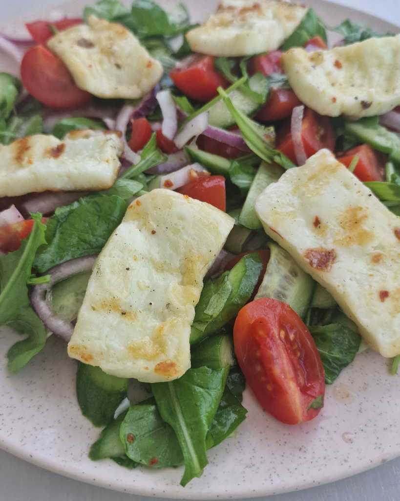 grilled halloumi salad recipe