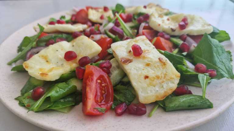 grilled halloumi salad recipe