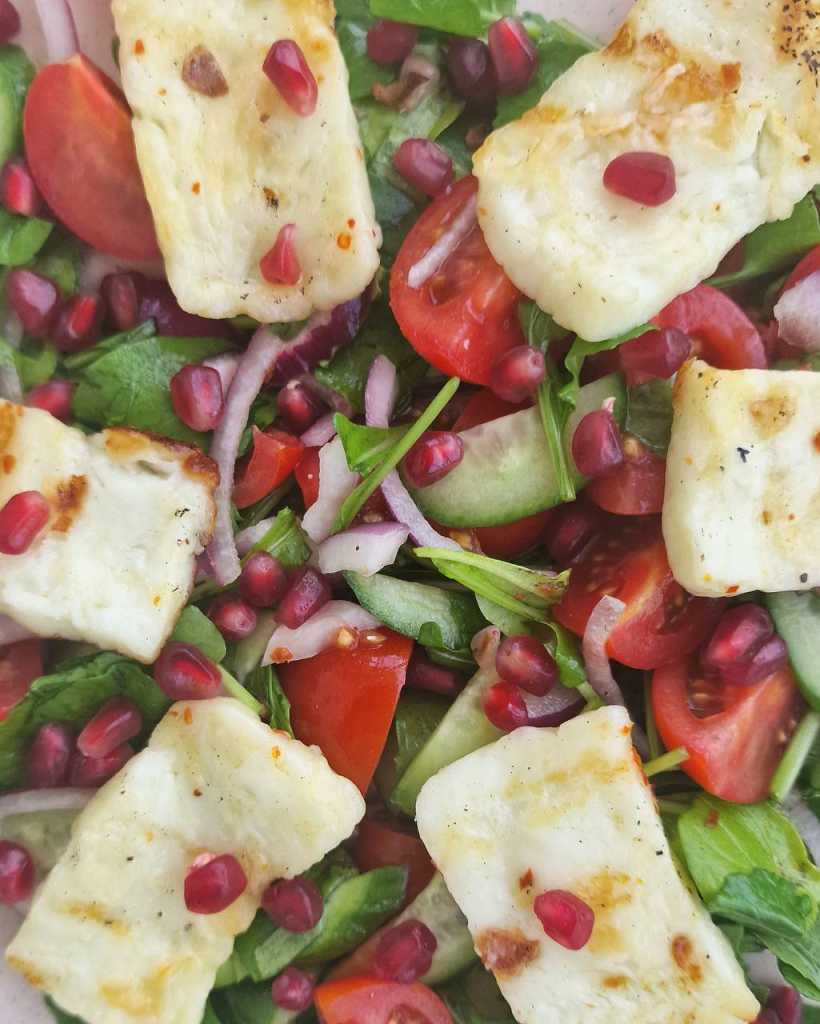 grilled halloumi salad recipe