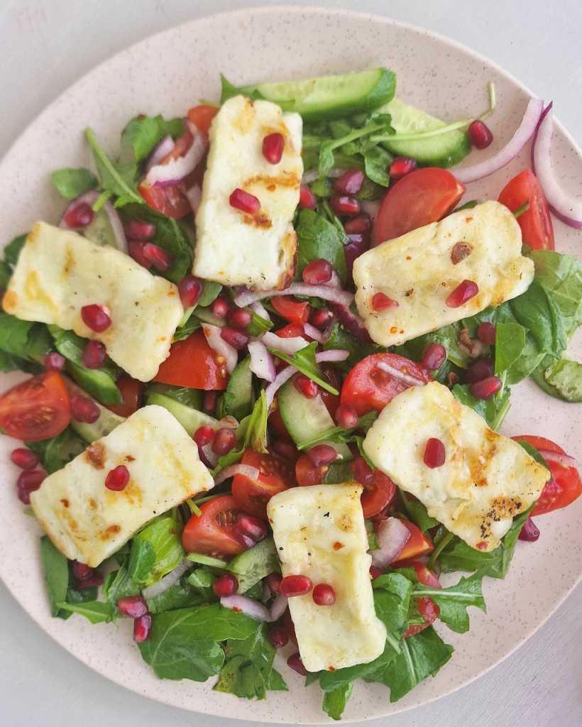 grilled halloumi salad recipe