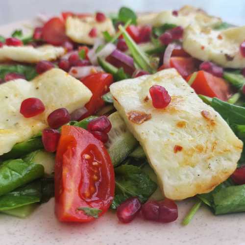 grilled halloumi salad recipe