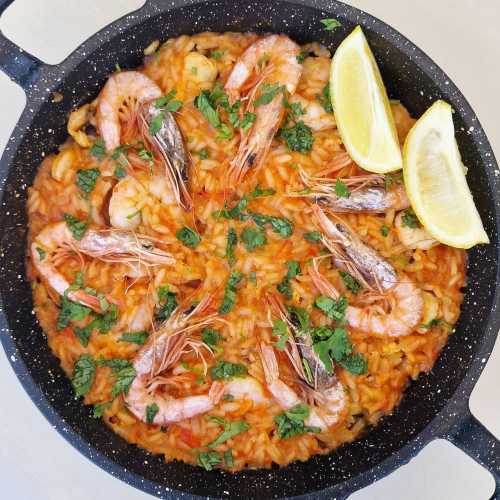 Seafood paella recipe