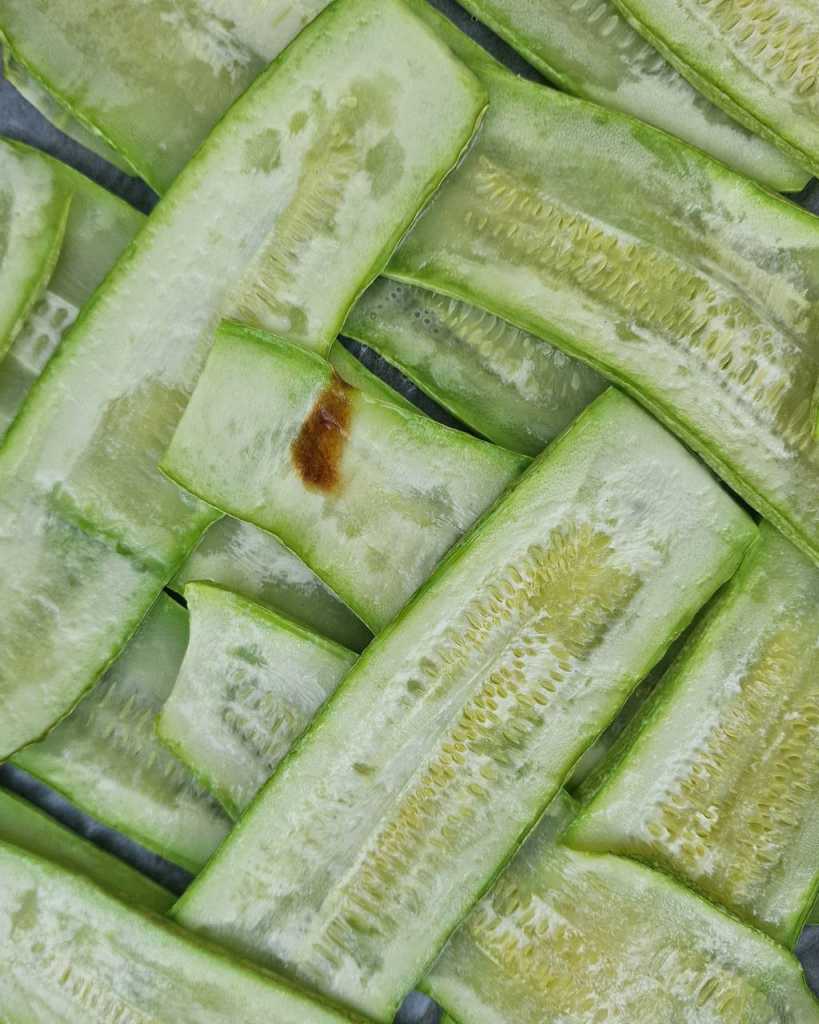 criss-cross baked zucchini