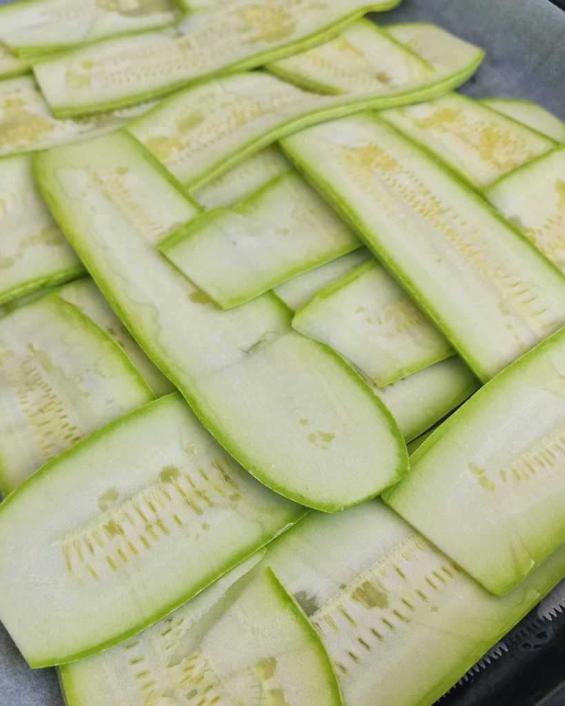 criss-cross zucchini