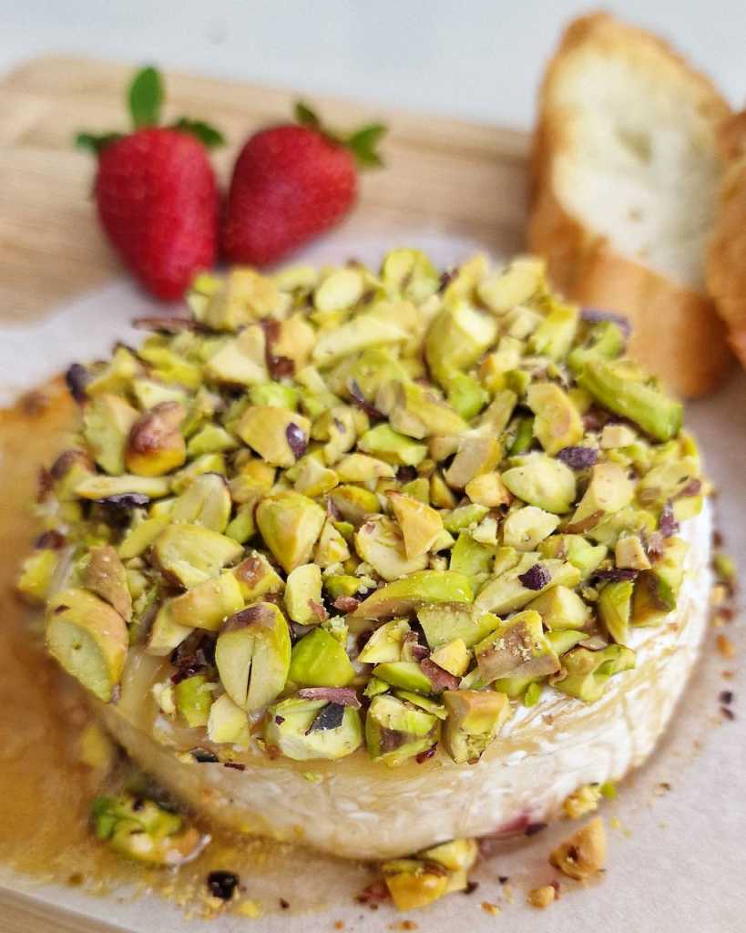 Baked Brie with Pistachios